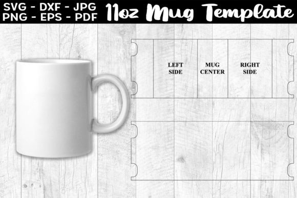 Download 11oz Mug Template Sublimation Full Wrap - Mug template Collection