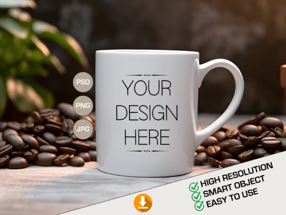 Download PSD Mug Template, Full Cover Mug Mockup - Mug template Collection
